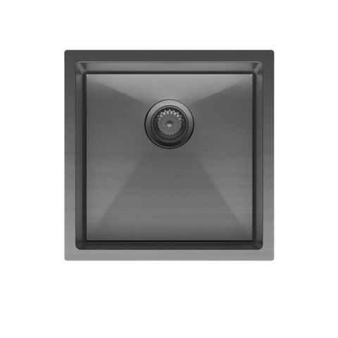 Fienza Hana Single Kitchen 32L Sink PVD Carbon Metal 68401CM
