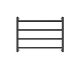 Fienza Kaya Heated Towel Ladder 600x450mm 4 Bars Matte Black 8286045MB