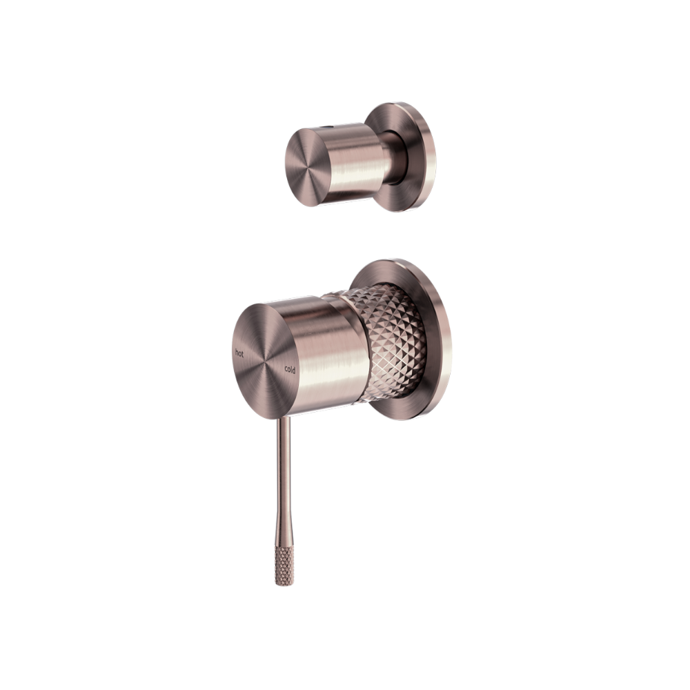 Nero Opal Shower Mixer with Diverter Separate Plate Brushed Bronze NR251909eBZ