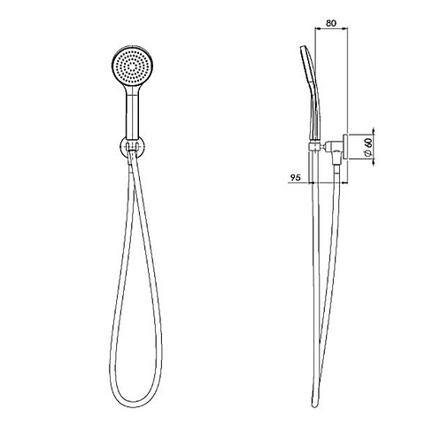 Phoenix Pina Hand Shower Brushed Nickel 153-6610-40