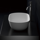 Kaskade Aveo Oval Counter Top Basin 600mm Stone Matte White RSA12-600