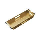 Fienza Hana Single Kitchen 32L Sink Kit PVD Rugged Brass 68401RB-KIT