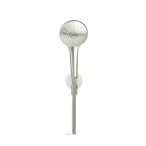Meir Round Hand Shower on Fixed Bracket Brushed Nickel MZ08-PVDBN