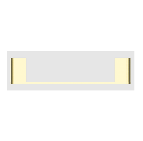 Nero Bianca Hand Towel Rail Brushed Gold NR9080BG