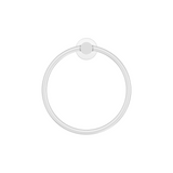 Nero Mecca Hand Towel Ring Matte White NR1980MW