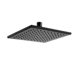 P&P Eden Square 200mm Shower Head Only Matte Black PRB1067N-B