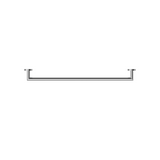 Nero Dolce 900mm Single Towel Rail Chrome NR3630lCH