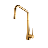 Abey Armando Vicario TINK-D Sidelever Pull Out Sink Mixer Brushed Gold TINKD-BG