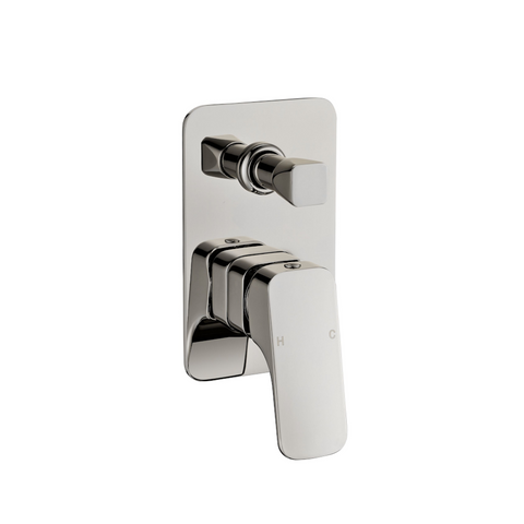 P&P Nova Wall Mixer with Diverter Brushed Nickel PSR3005SB-BN