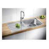 Blanco Sink Single Right Hand Bowl with Drainer Stainless Steel LEMISXL6SRIFK5 526994