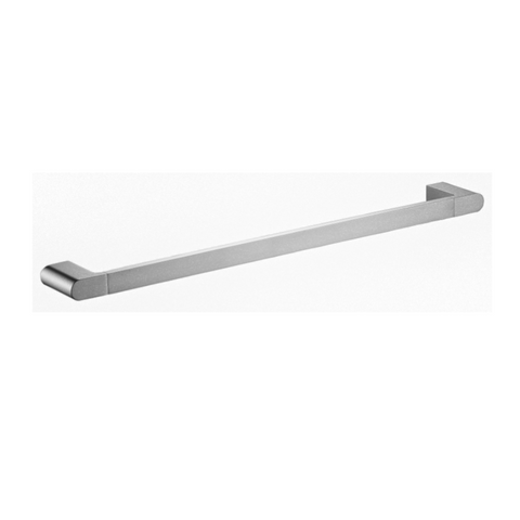 P&P Flores Single Towel Rail 800mm Brushed Nickel 55301-800-BN
