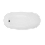 Decina Piccolo Freestanding Bath 1500x740x700mm - Black/ White PI1500B