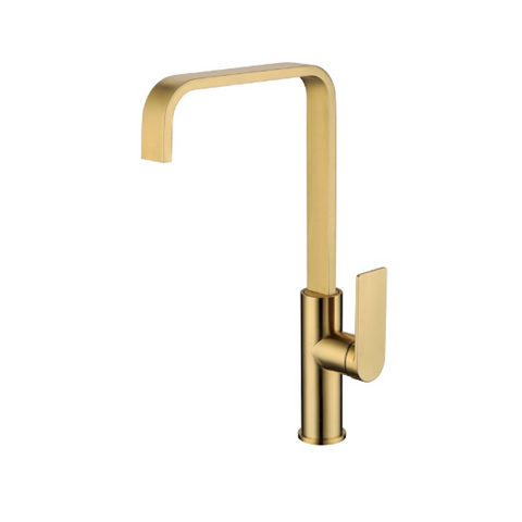 P&P Ruki Sink Mixer Brushed Gold PBS1001BG