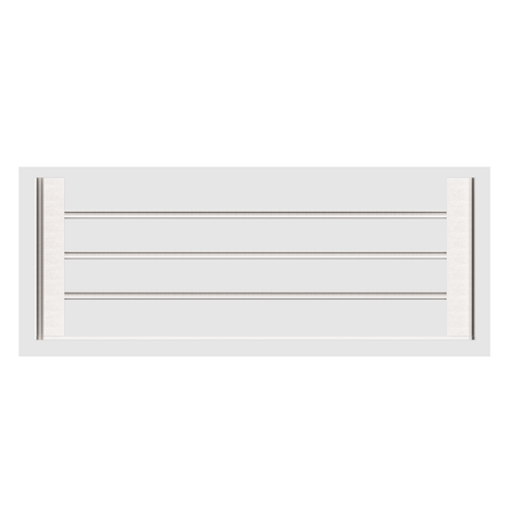 Nero Bianca Towel Rack Brushed Nickel NR9089BN