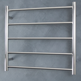 Radiant Polished 600 x 500mm Round Non Heated Towel Rail LTR03-600