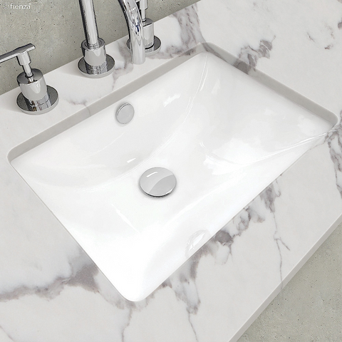 Fienza Undermount Ceramic Basin Sarah 465mm White TR4070
