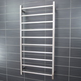 Radiant Polished 600 x 1200mm Square Heated Towel Rail (Right Wiring) STR02RIGHT