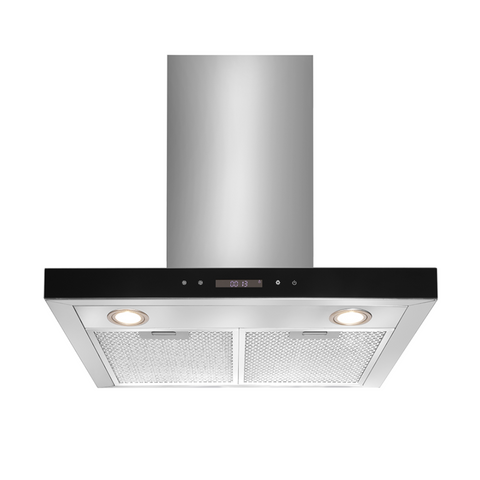 Artusi Rangehood T Shape 60cm Black Glass Front ATH601B