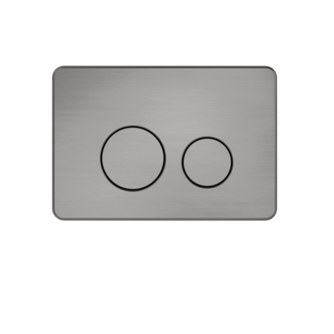 Nero Toilet Push Plate In Wall Graphite NRPL001GR