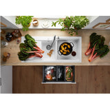 BLANCO Naya 8S Sink Inset Double Bowl with Left Hand Drainer 1160mm White NAYA8SWRK5 526836