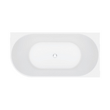 Fienza Eleanor Freestanding 1500mm Left Hand Corner Bath Acrylic White FR713-1500L