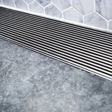Phoenix Flat Channel Drain HG 75 x 1200mm Outlet 45mm Stainless Steel 200-2141-51