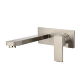 Ikon Ceram Wall Mixer and Spout Brushed Nickel HYB636-601BN