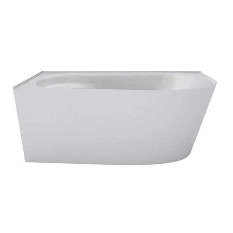 Decina Natalia 1700 Left Back to Wall Freestanding Bath White NA1700LW