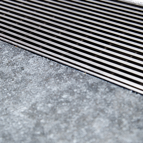 Phoenix Flat Channel Drain HG 75 x 600mm Outlet 65mm Stainless Steel 200-2113-51