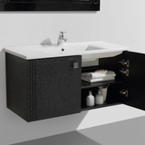 Belbagno Atria Neo II Wall Hung or with legs Vanity 860x470x500mm Black Pattern ATR-850-DO-BP