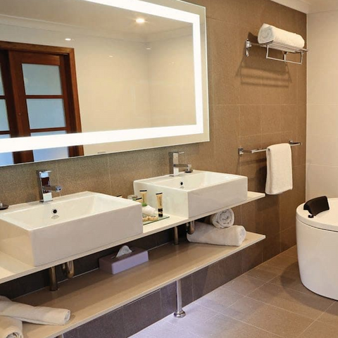 Thermogroup Ablaze Mirror Premium Back-Lit SR Range Mirror 900mm x 750mm (4358679461948)