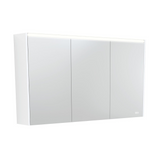 Fienza Mirror LED Cabinet 1200mm Satin White PSC1200MW-LED