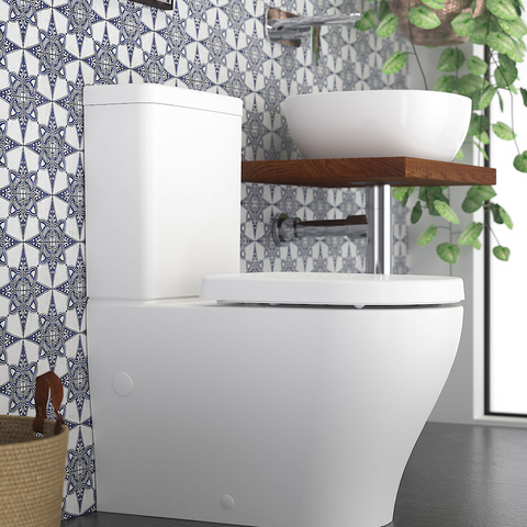 Caroma Luna Toilet Bottom Water Inlet White 829710W