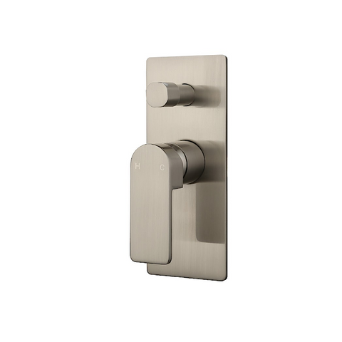 Ikon Flores Wall Mixer with Diverter Brushed Nickel HYB135-501BN