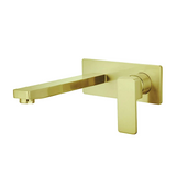 Ikon Ceram Wall Mixer and Spout Brushed Gold HYB636-601BG