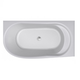 Decina Natalia 1700 Right Back to Wall Freestanding Bath White NA1700RW