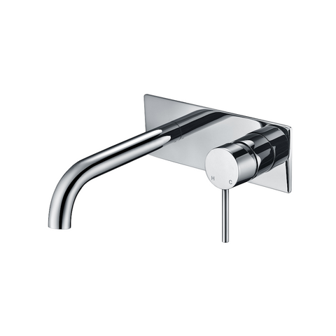 Ikon Hali Wall Mixer and Curved Spout Chrome HYB88-602
