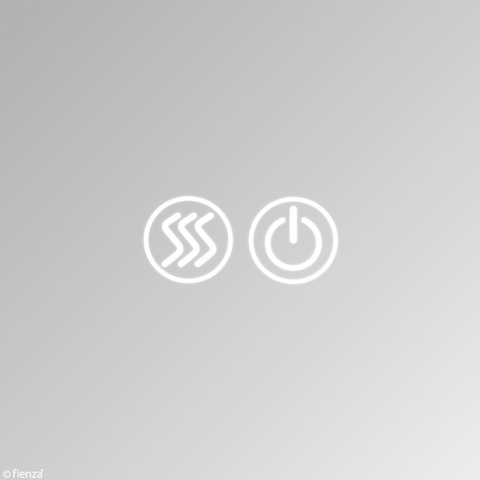 Fienza Mirror LED Cabinet 1200mm with Undershelf Scandi Oak PSC1200SS-LED