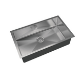 Fienza Hana Single Kitchen Sink 55L Stainless Steel 68405