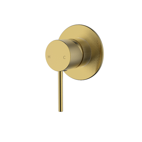 Ikon Hali Wall Mixer (Cover plate 80mm) Brushed Gold HYB88-301BG