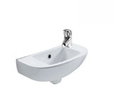 Fienza Wall Hung Ceramic Basin RAK Compact Slim 1th White (2530541568060)