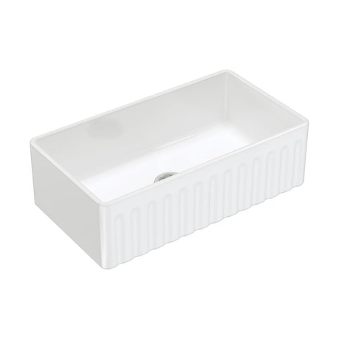 Fienza Olivia Single Butler Large 840x460x255mm Sink White 68706