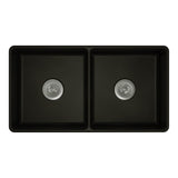 Fienza Benson Double Butler Sink Matte Black 68709