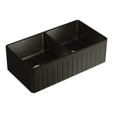 Fienza Benson Double Butler Sink Matte Black 68709