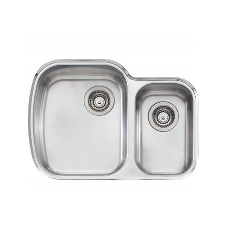 Oliveri Monet 675mm 1 & 1/2 Undermount Sink Stainless Steel MO71U