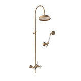 Abey Armando Vicario Provincial Overhead Shower with Hand Shower Bronze 800004BR