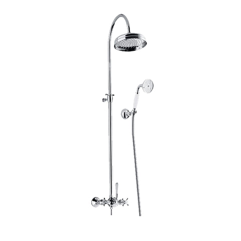 Abey Armando Vicario Provincial Overhead Shower with Hand Shower Chrome 800004