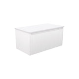 Fienza Alina Fluted Satin White 900 Wall-Hung Cabinet (Cabinet Only) 90RW-C
