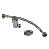 Mildon Cistern Stop with 300mm Water Hose Chrome 995WCH (4478847287356)