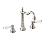 Abey Armando Vicario Provincial Lever Basin Set Brushed Nickel 500304BN